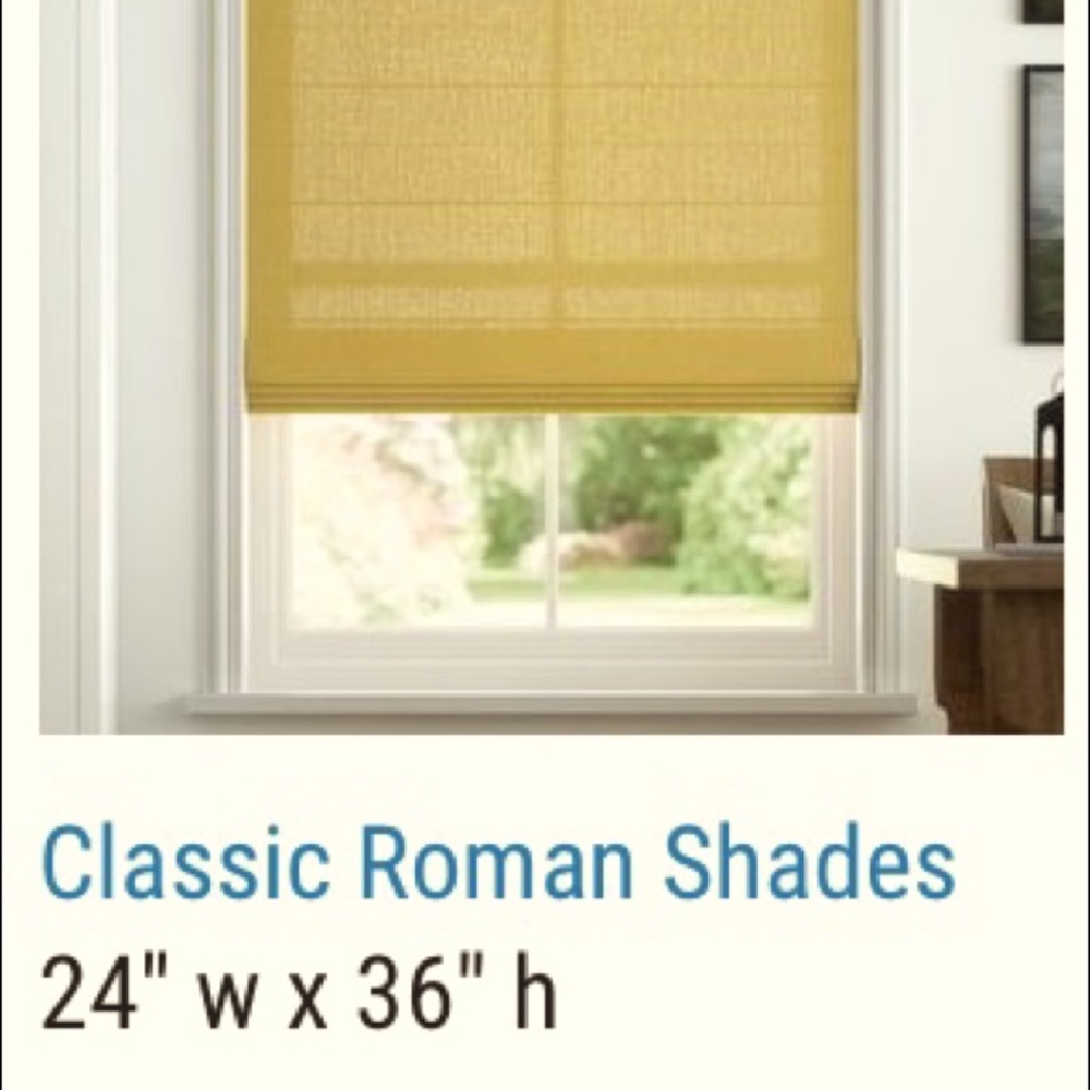 Roman shades NWT